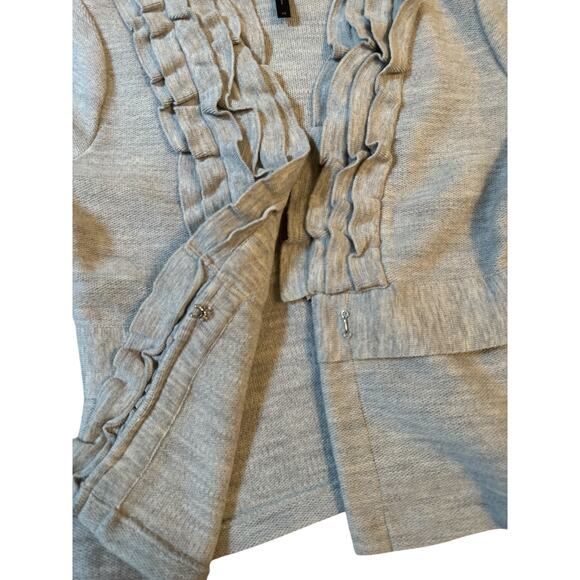 BCBG MaxAzria 100% Wool Ruffle Cardigan Blazer – Women’s XS - Picture 4 of 10